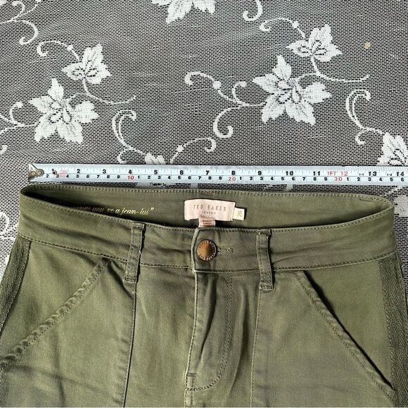 Ted Baker Combate Combat Skinny Jeans in Olive Sz 26 - Picture 14 of 14